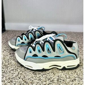 Osiris D3 2001 Men's Size 8 Skateboard Shoes Gray Blue Sneakers
